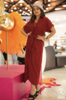 Olivia Draped Midi Dress